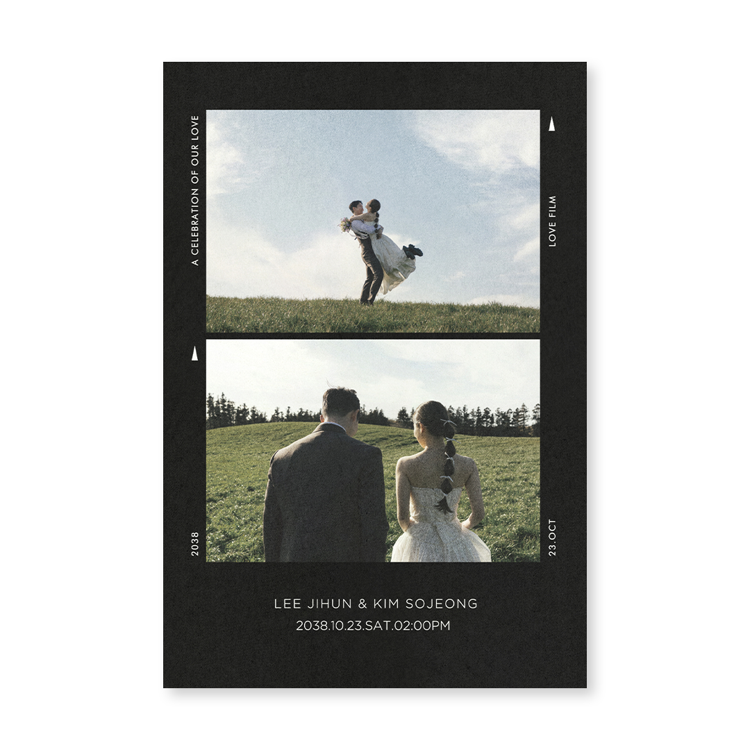 Love Film (Black) 신상품순 청첩장