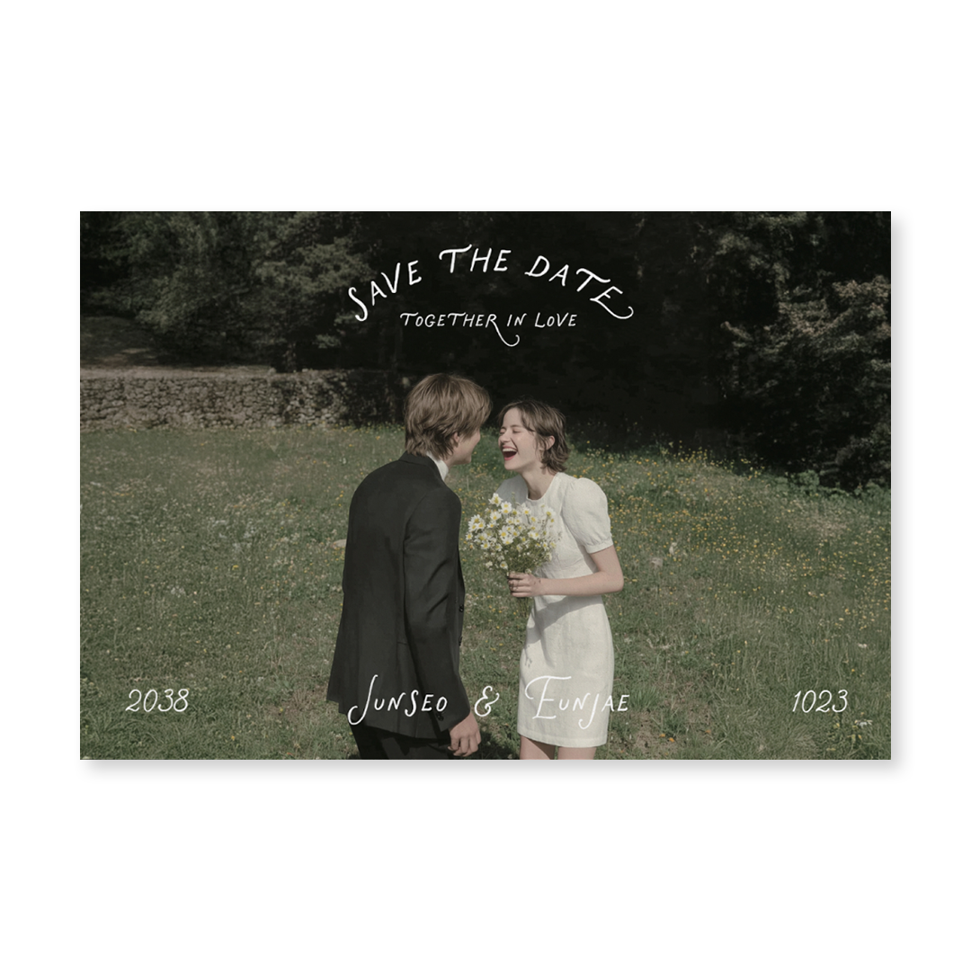 Together In Love 신상품순 청첩장