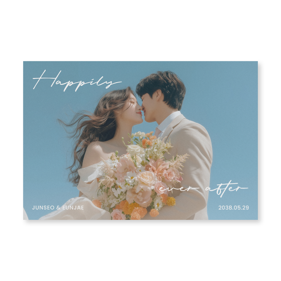 Blue Bloom 신상품순 청첩장