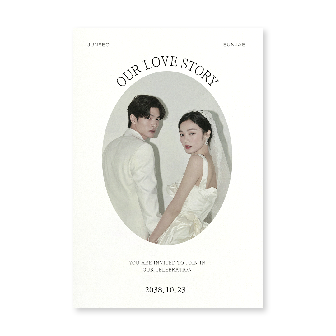 Oval Story 신상품순 청첩장