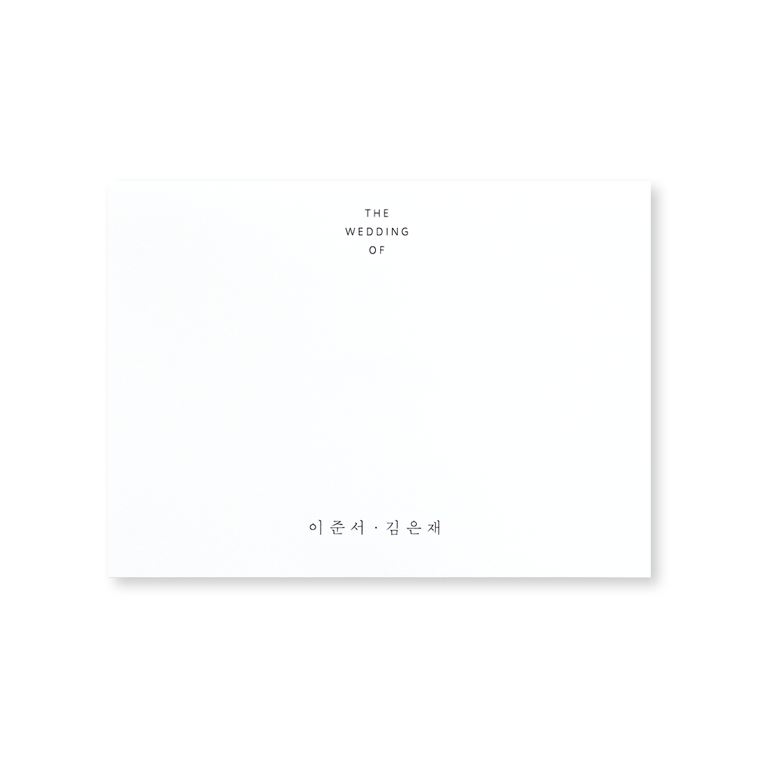 더 웨딩 오브 신상품순 청첩장