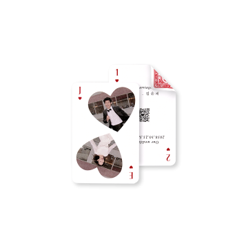 관련 상품 Double Hearts (트럼프 카드) 청첩장