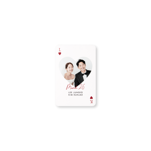 Love Love! (트럼프카드) 세련된 신상품 청첩장